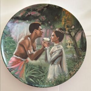 Decorative Plate- The King and I “We Kiss in a Shadow”